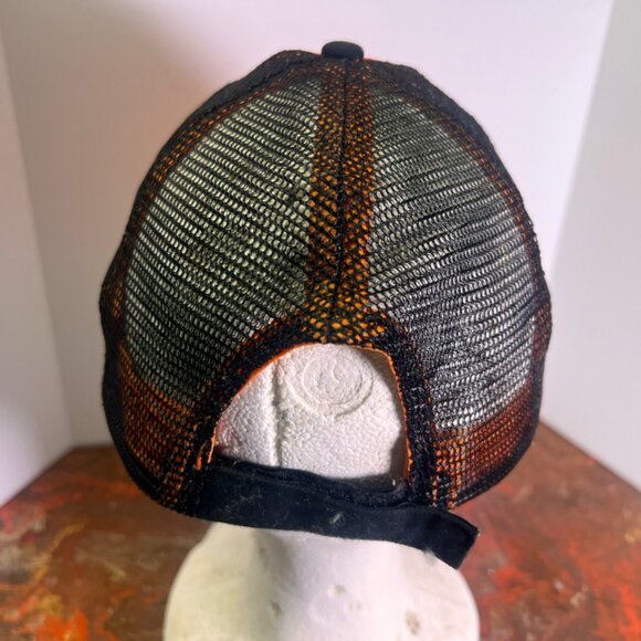Kubota K Products‎ Strap Back Mesh Trucker Logo Black Orange Hat Cap - Picture 4 of 7